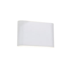 Applique extérieure Soho blanche, verre, L 18,5 cm