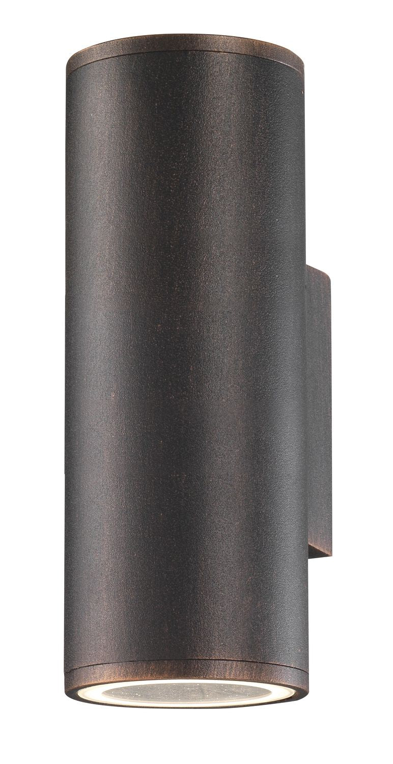 Applique extérieure Nodus marron, verre, H 18 cm
