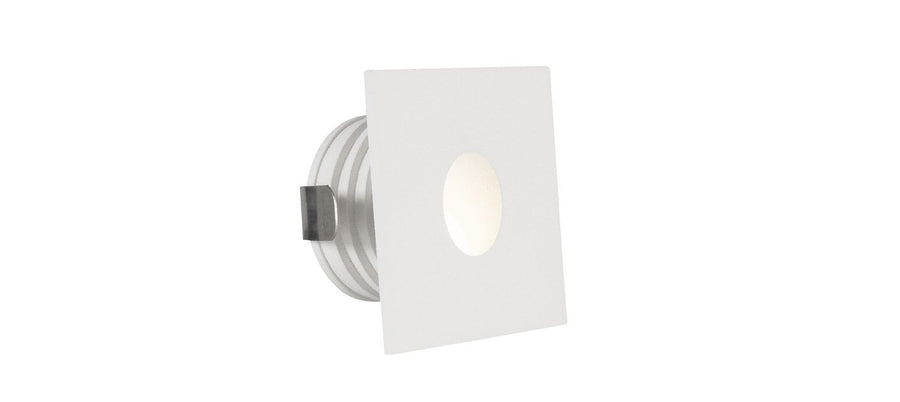 Applique extérieure Passagio blanche, H 3,9 cm