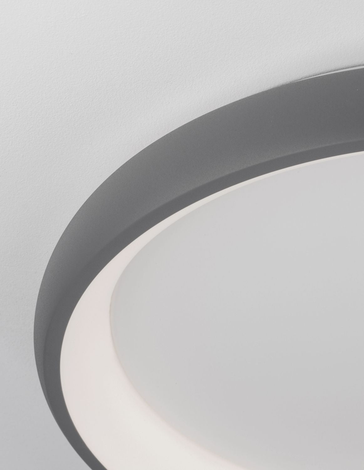 Plafonnier Albi gris, Ø 61 cm