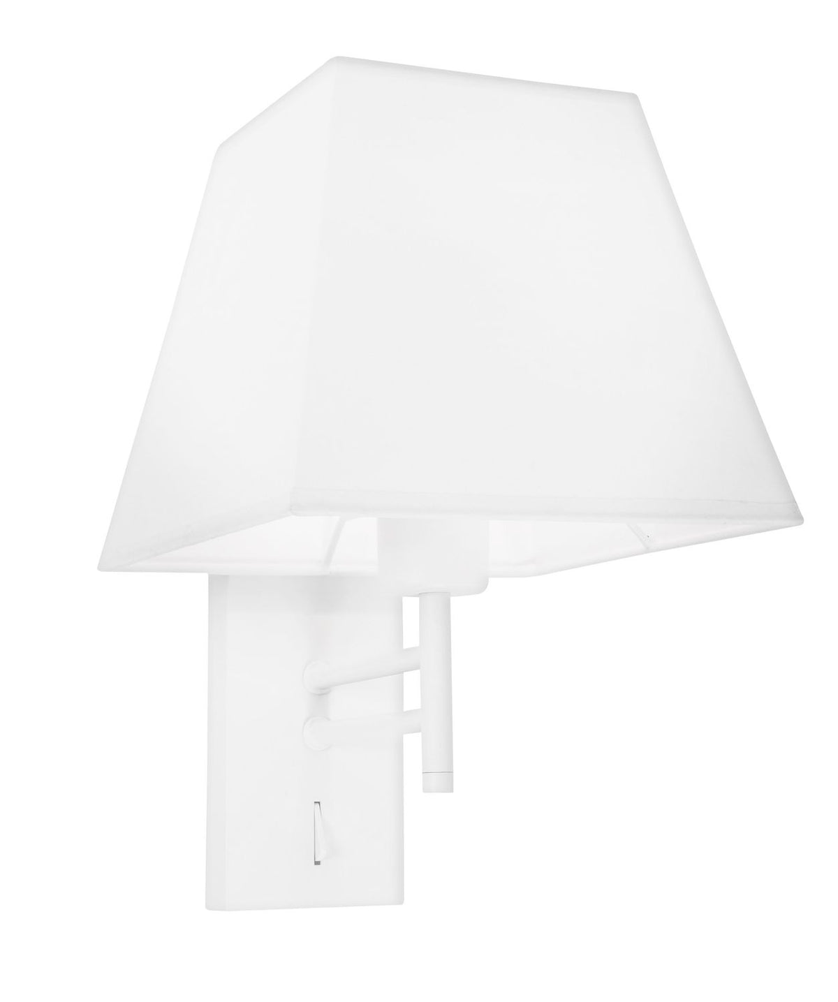 Applique murale Logan blanche, tissu