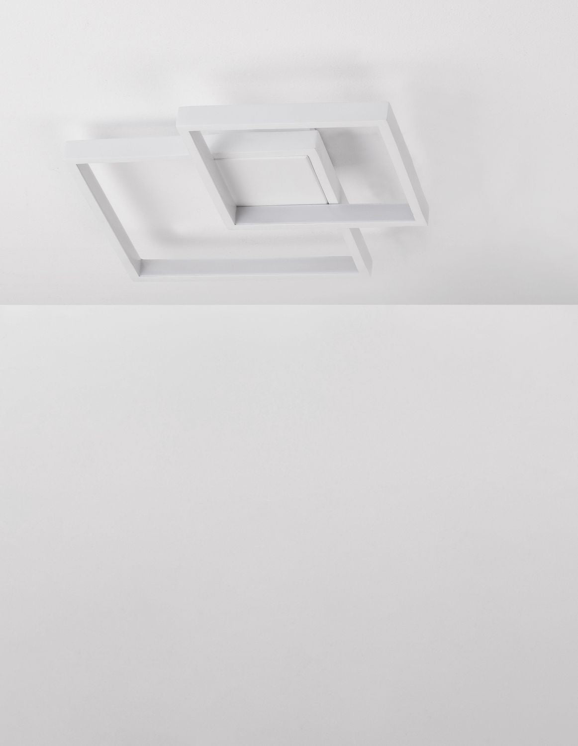 Plafonnier Bilbao blanc, L 46 cm