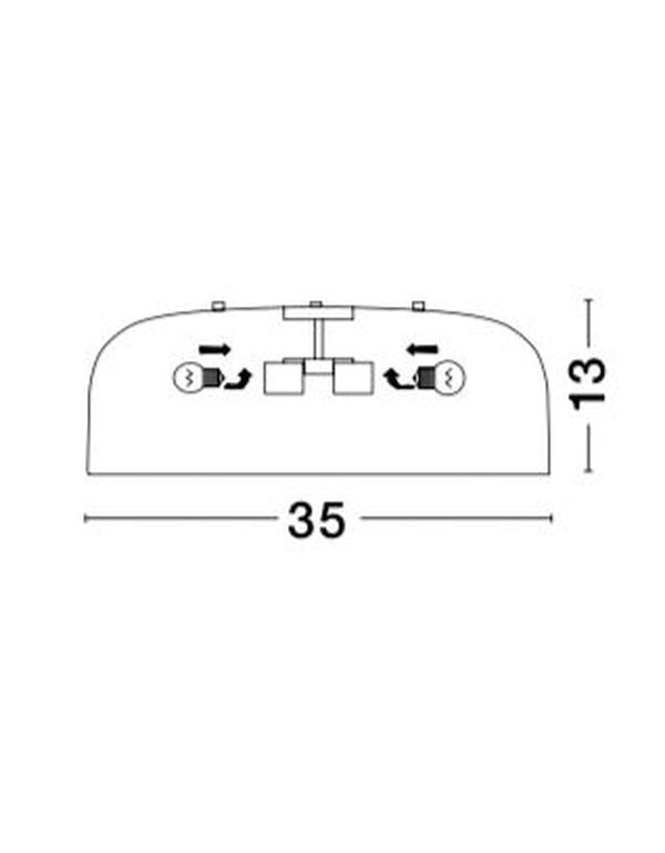 Luminaire plafonnier | Perleto Ø 35 cm