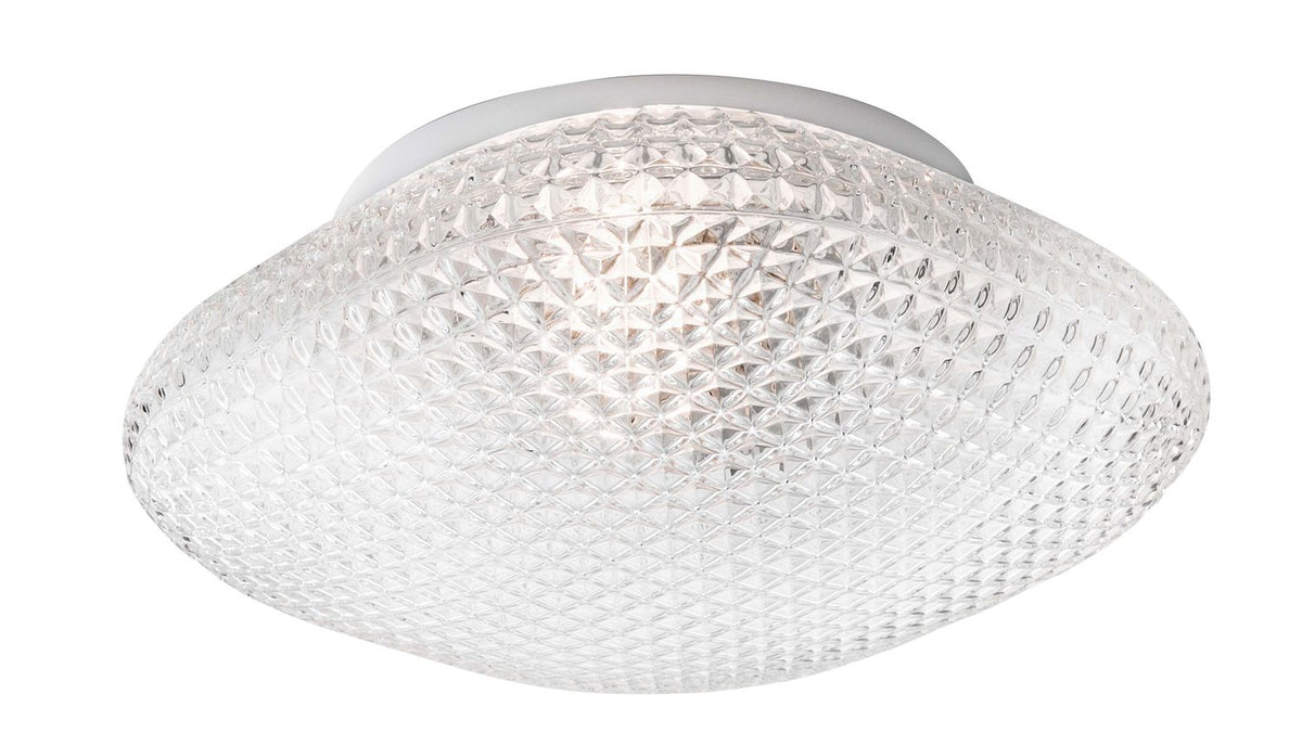 Plafonnier Sens transparent, verre