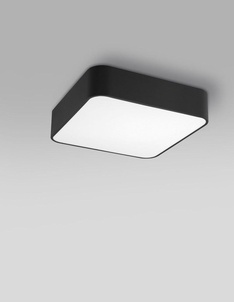 Plafonnier Ragu noir, L 46 cm