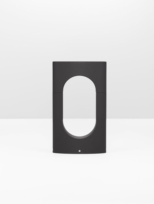 Borne extérieure Portal noire, H 30 cm