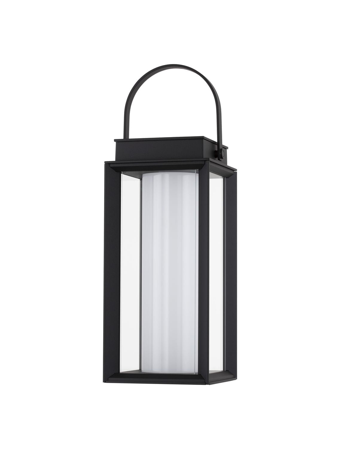 Lampadaire extérieur Verhal noir, verre