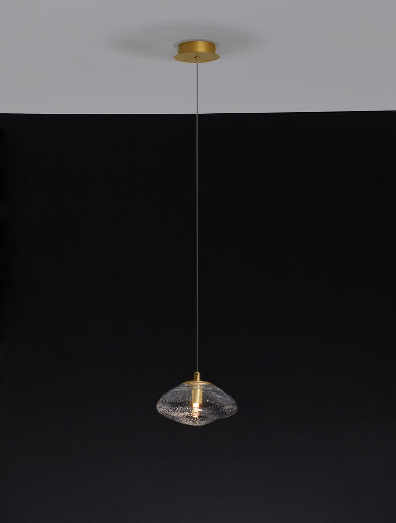 Suspension King dorée, verre (9006045)
