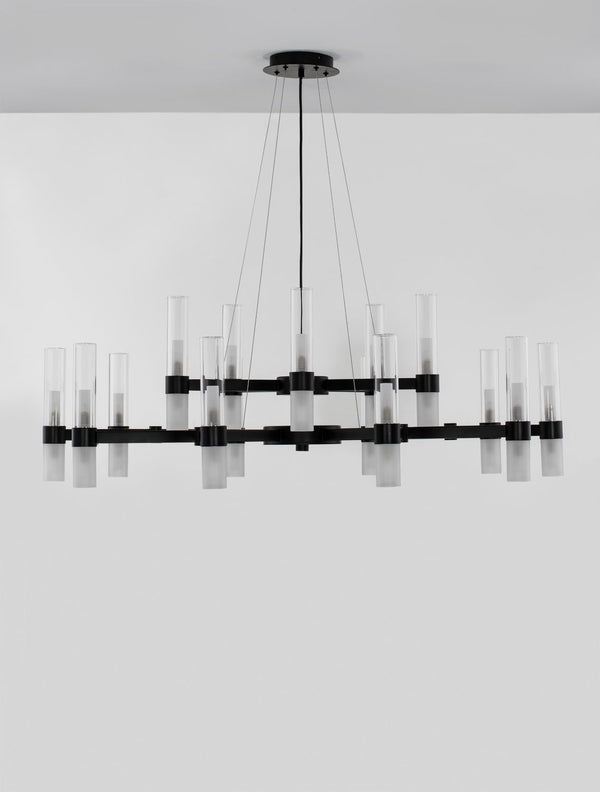 Suspension Century noire, verre