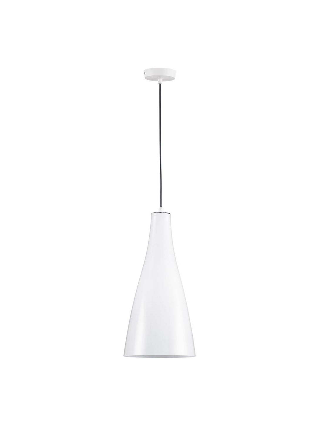 Suspension Livtar blanche, verre