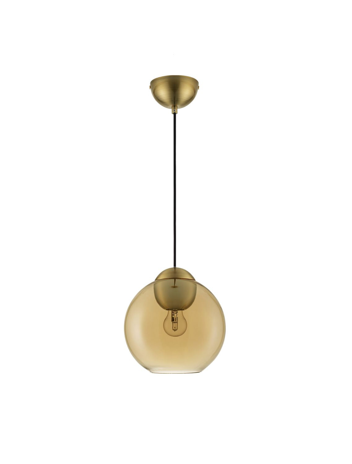 Suspension Midori dorée, verre