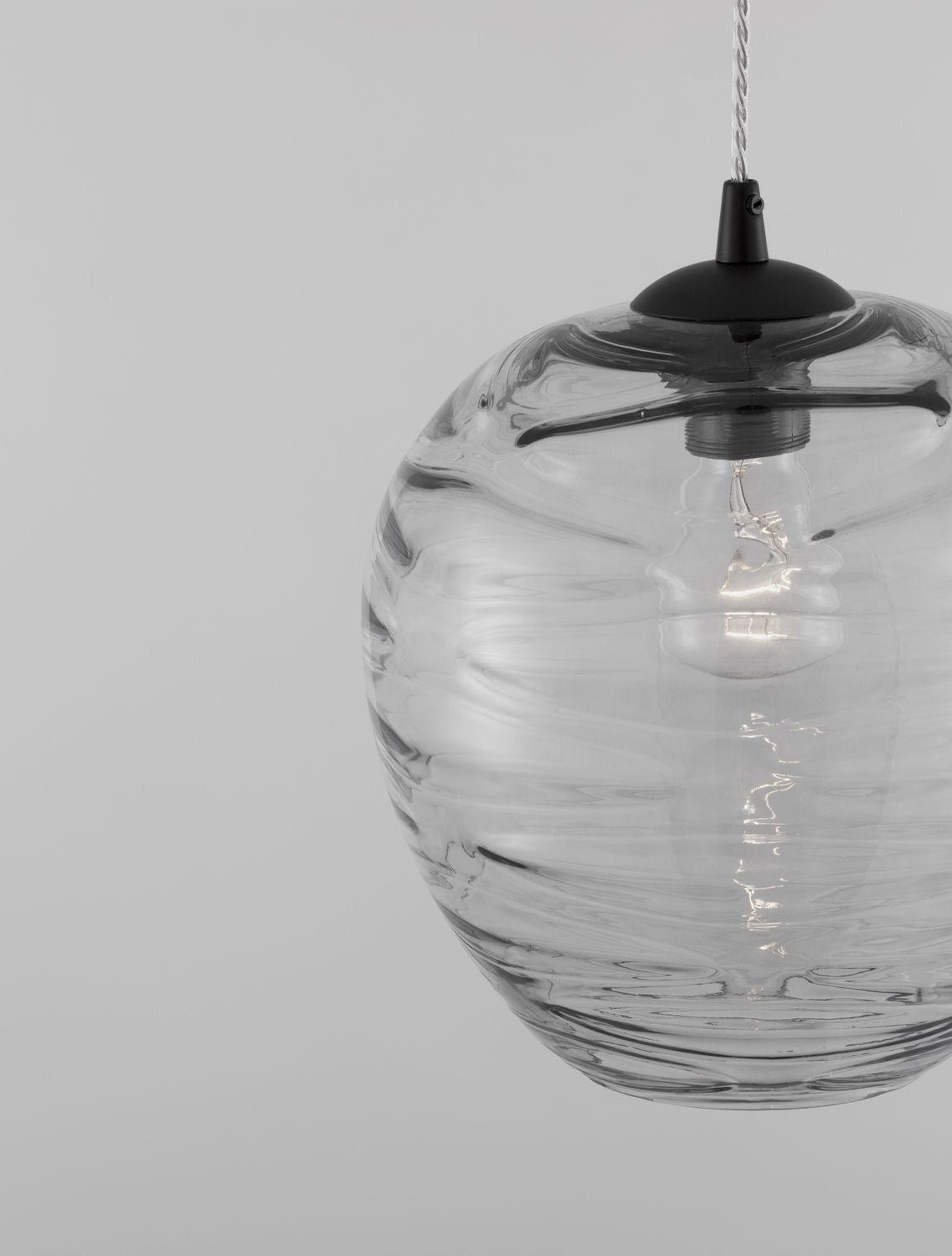 Suspension Evleen noire, verre (9009258)