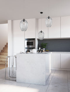 Suspension Evleen noire, verre (9009259)