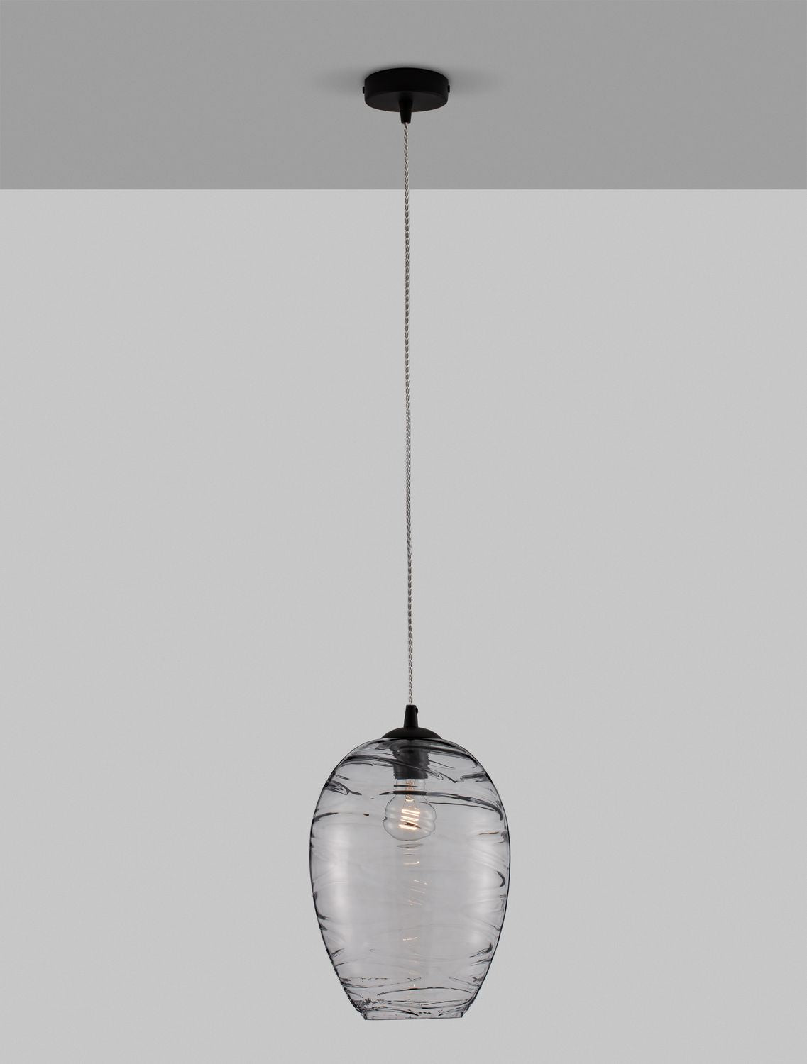 Suspension Evleen noire, verre (9009259)