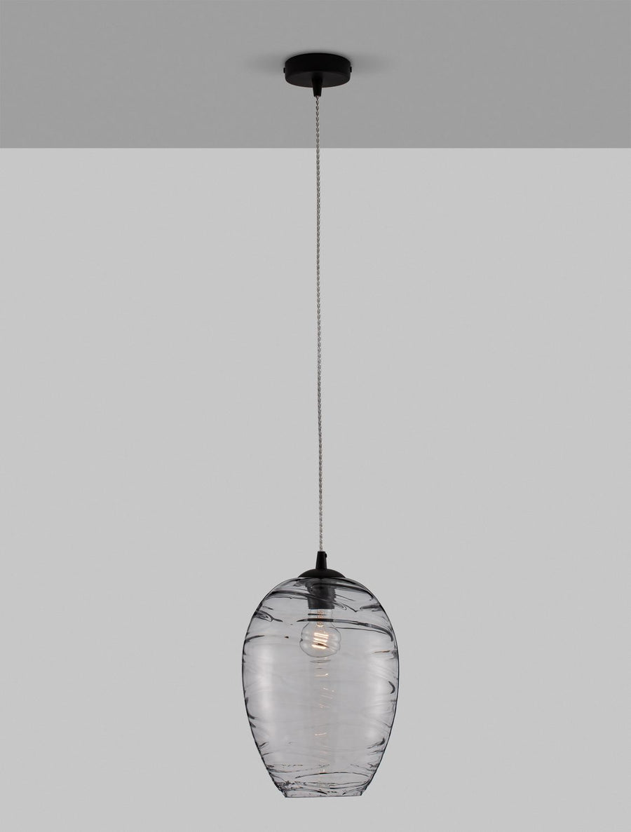Suspension Evleen noire, verre (9009259)