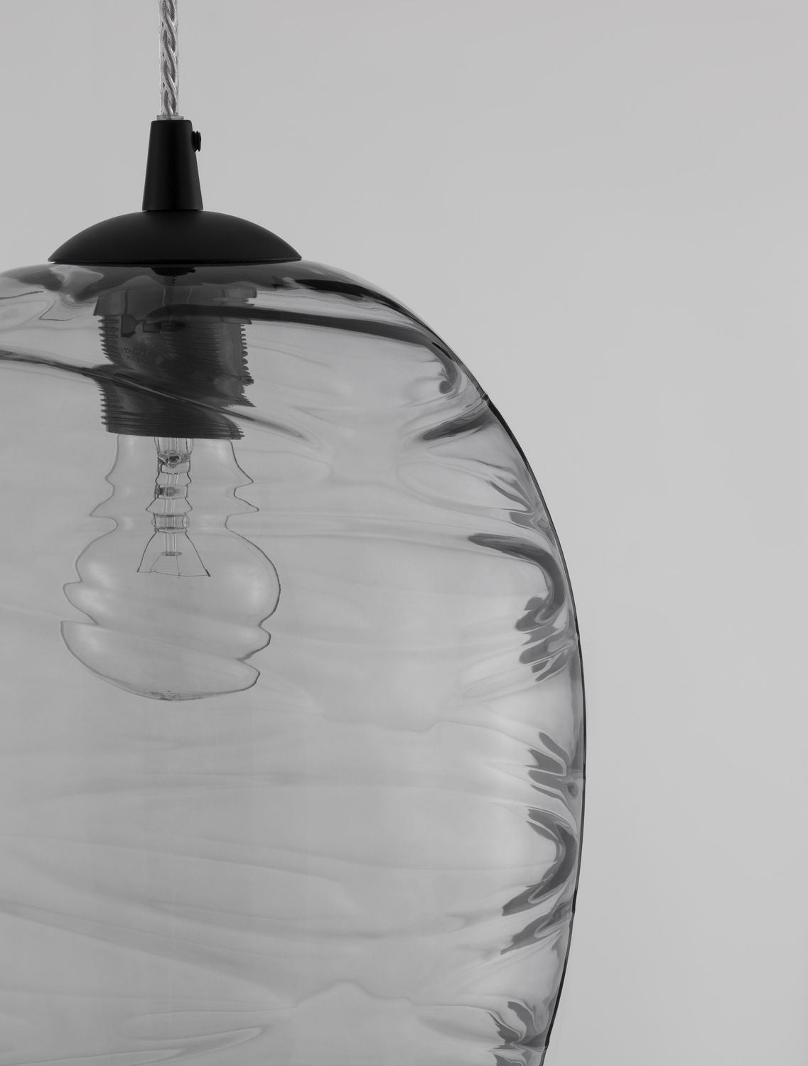 Suspension Evleen noire, verre (9009259)