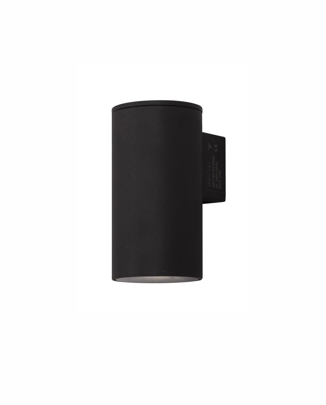 Applique extérieure ALP noire, verre