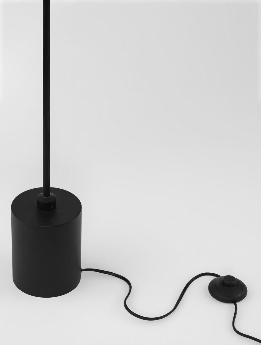 Lampadaire Dedalo noir, verre