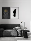 Lampe à poser Pongo noire, H 55 cm