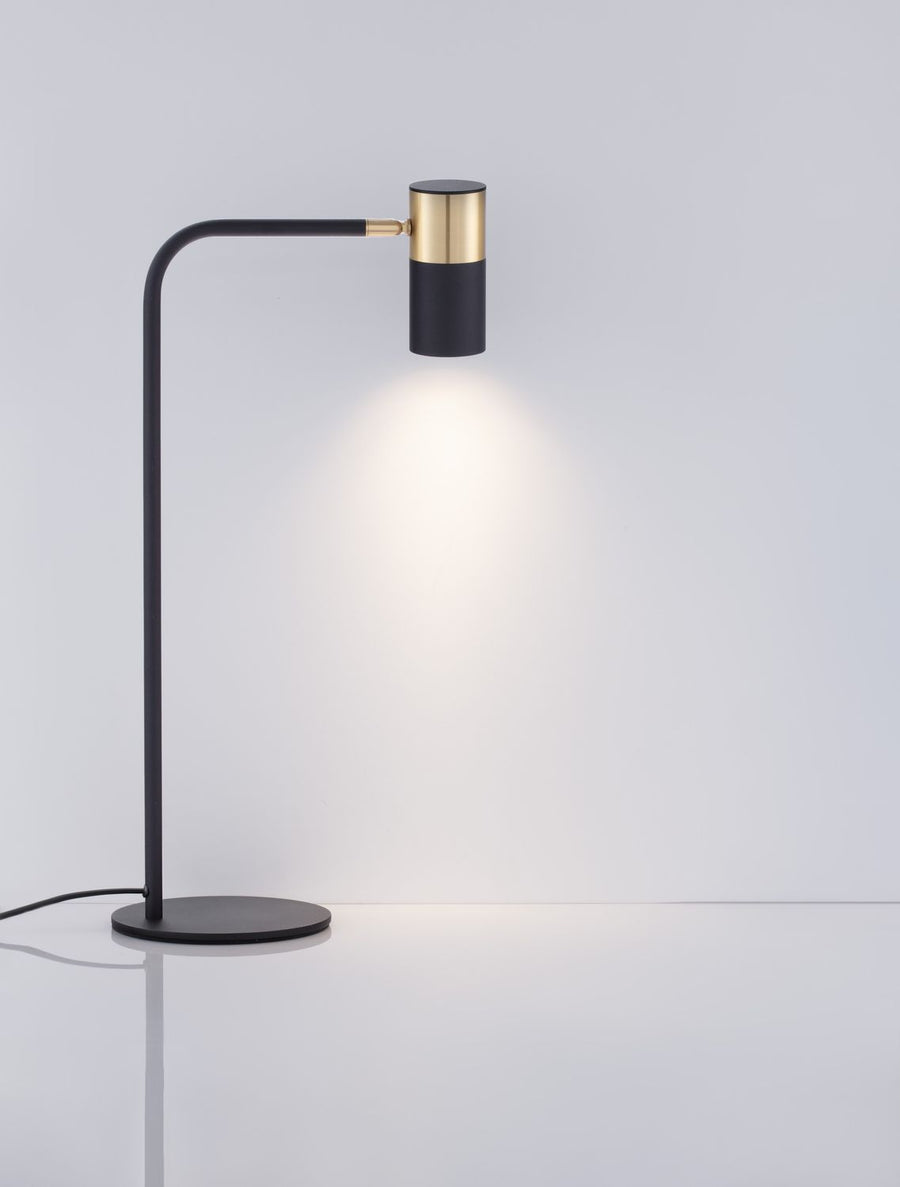 Lampe à poser Pongo noire, H 55 cm