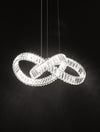 Suspension Conceto chromée, cristal (9019723)