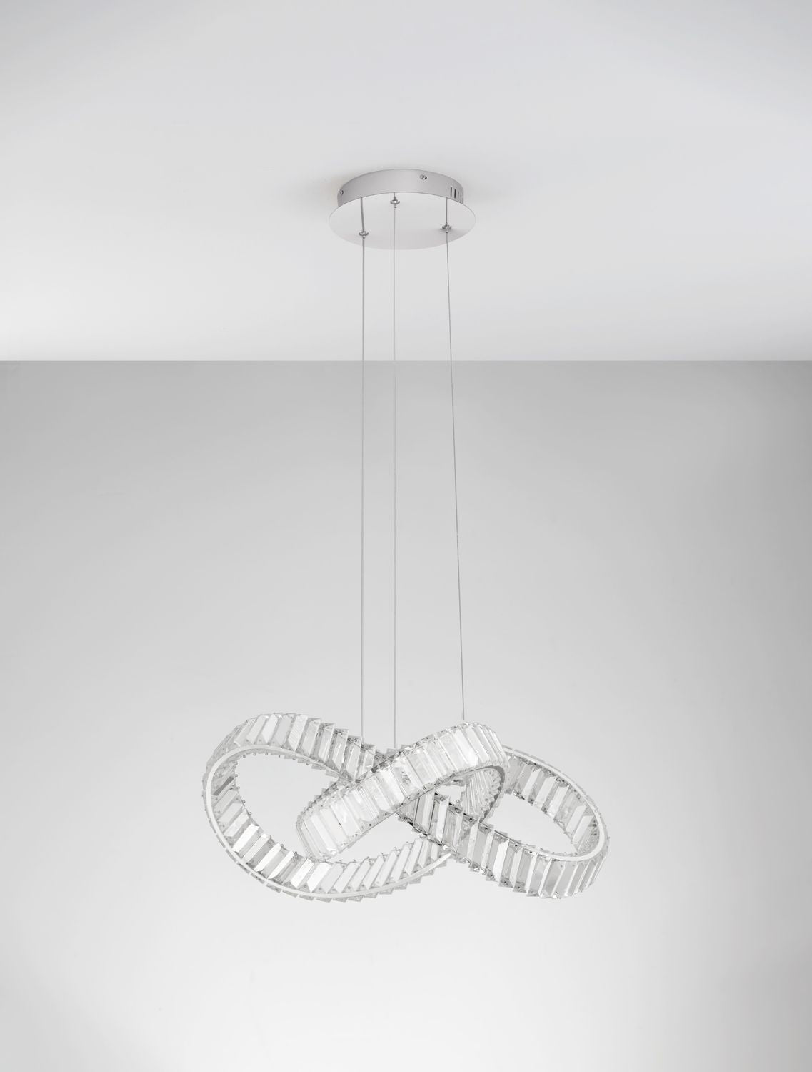 Suspension Conceto chromée, cristal (9019723)