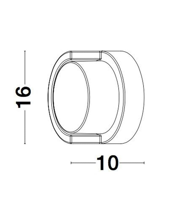 Applique extérieure MAX grise, verre (9026002)