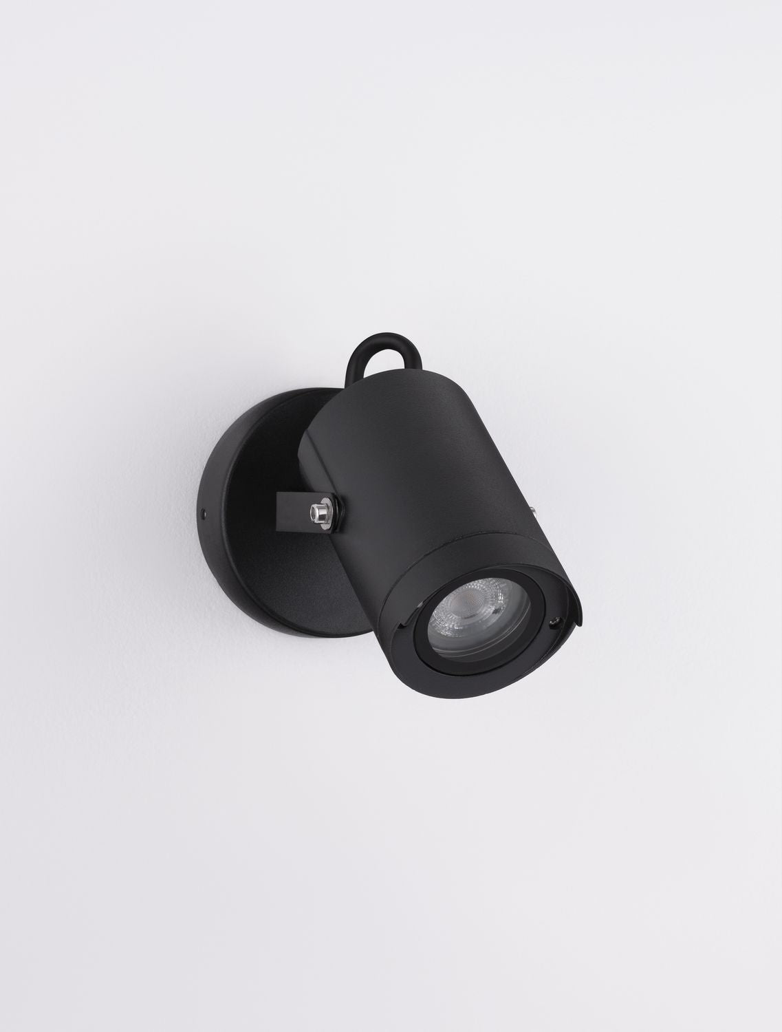 Applique extérieure Kimiko noire, verre