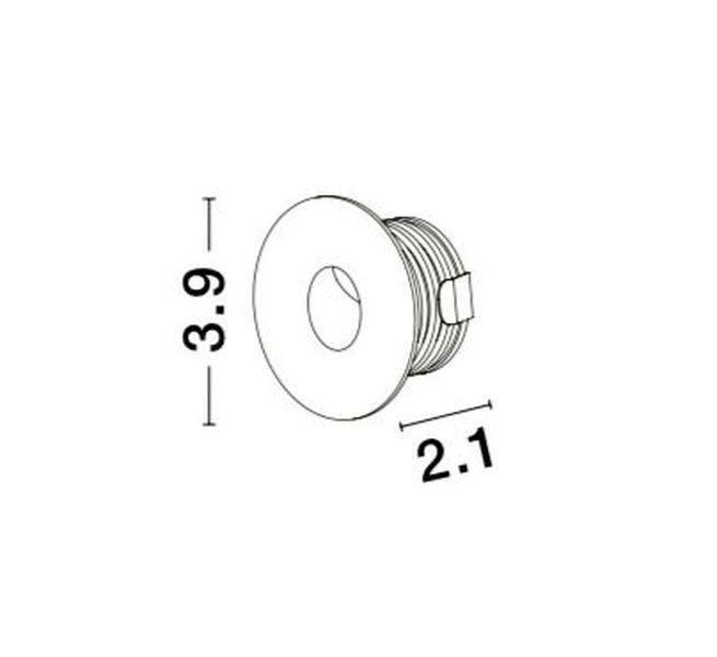 Applique extérieure Passagio blanche, H 3,7 cm (9031616)