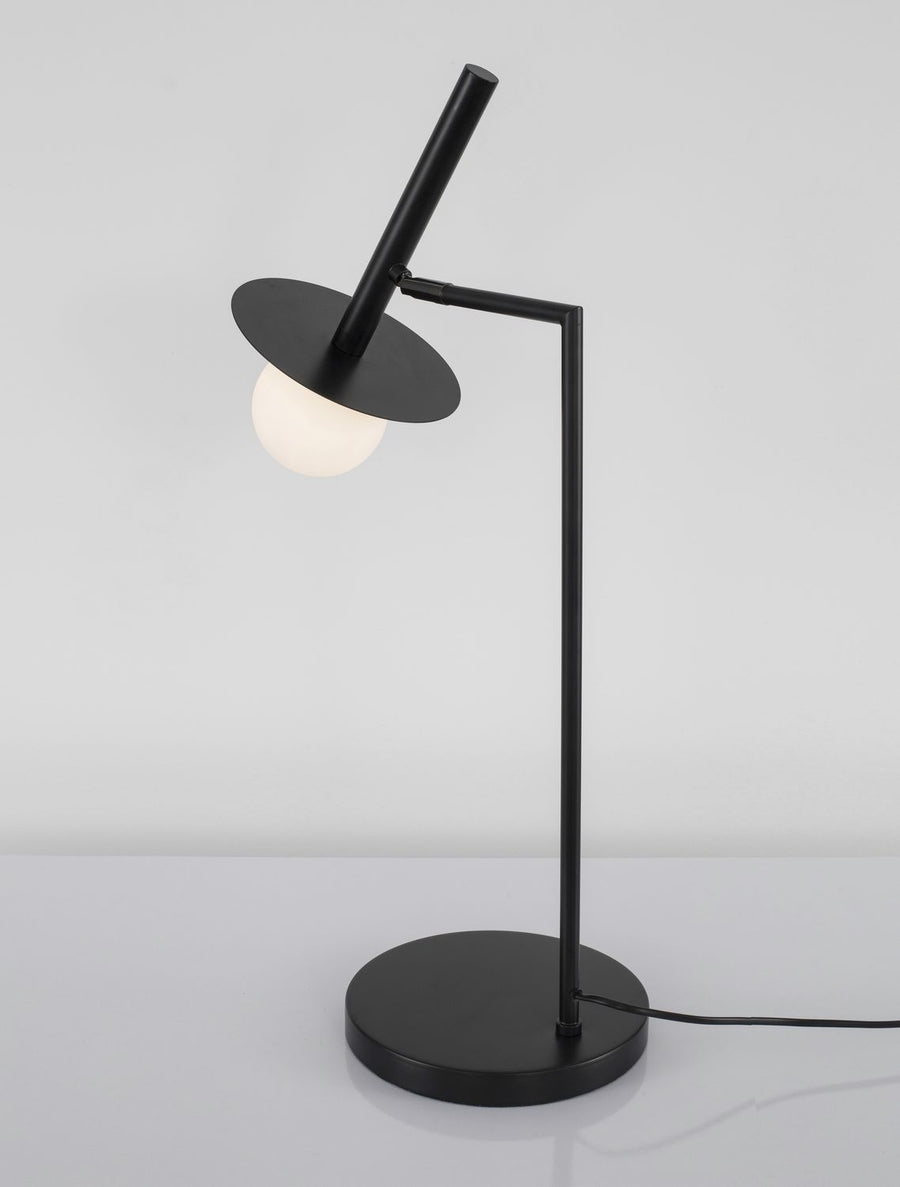 Lampe à poser Pielo noire, verre