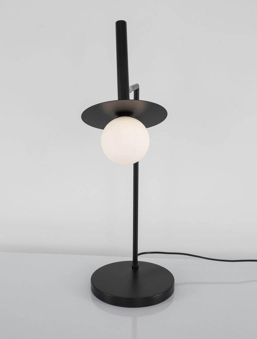 Lampe à poser Pielo noire, verre