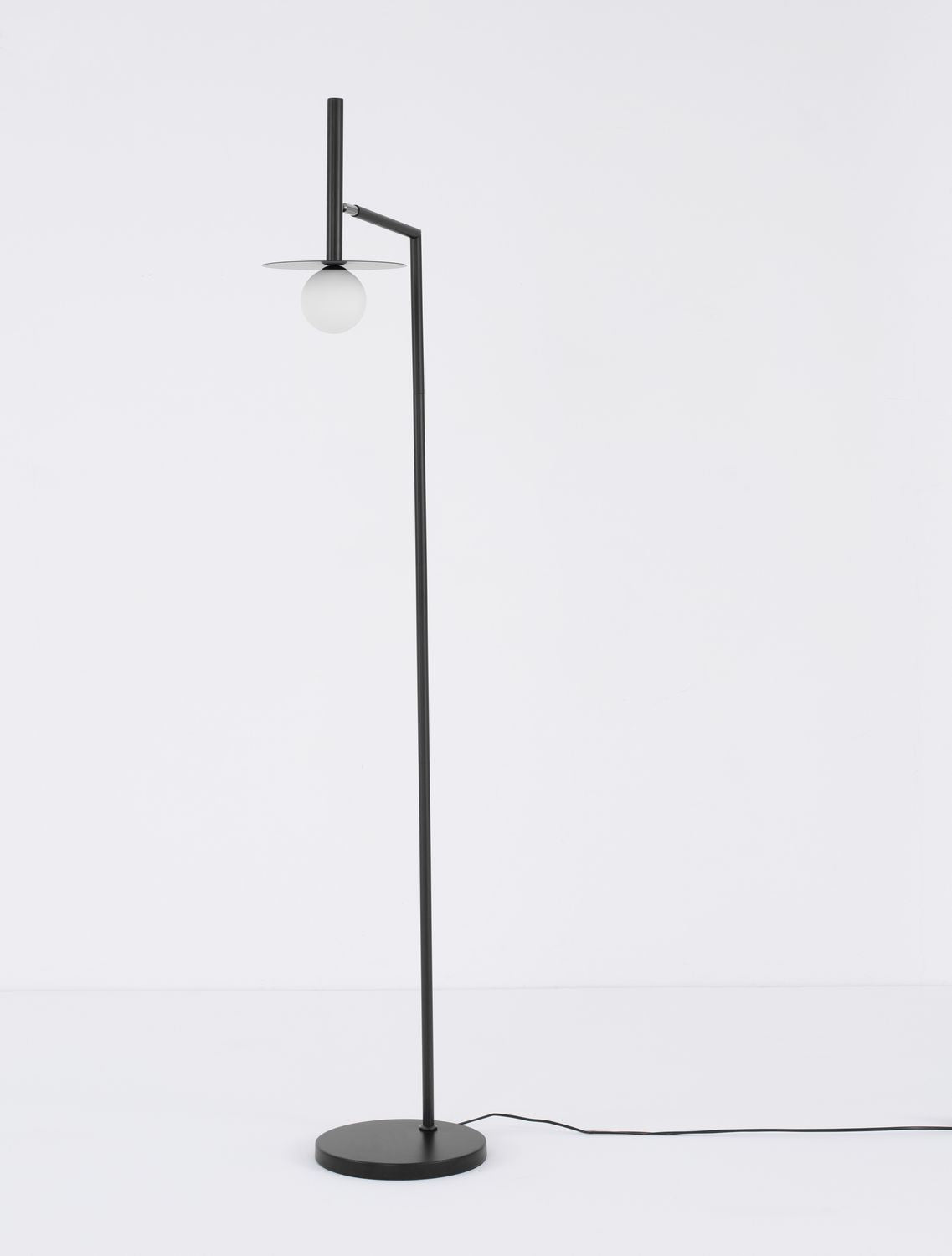 Lampadaire Pielo noir, verre