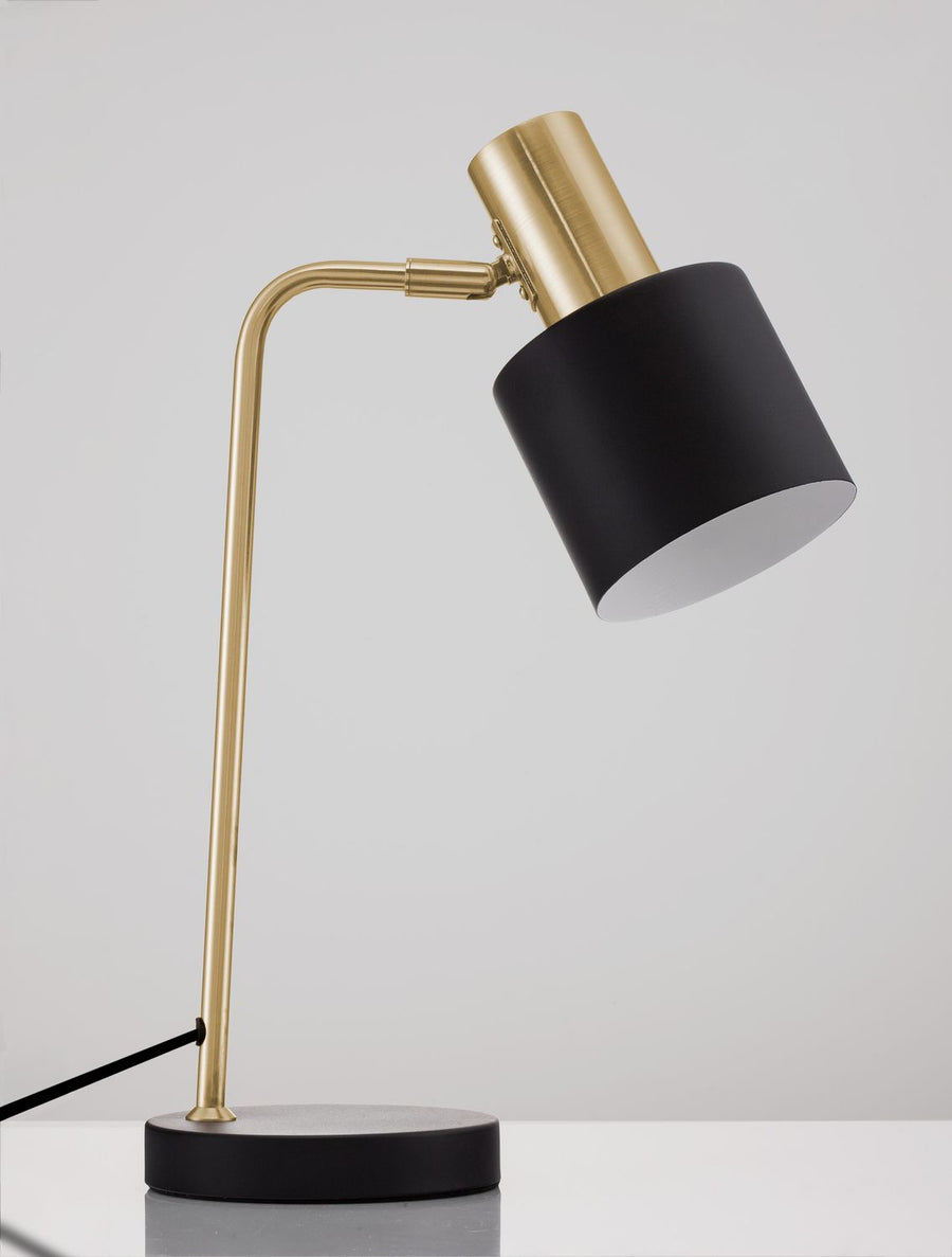 Lampe à poser PAZ dorée, H 43,5 cm