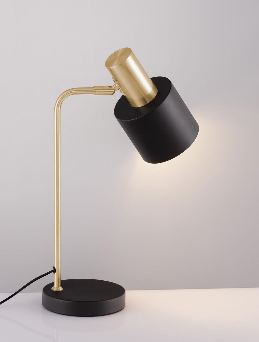 Lampe à poser PAZ dorée, H 43,5 cm