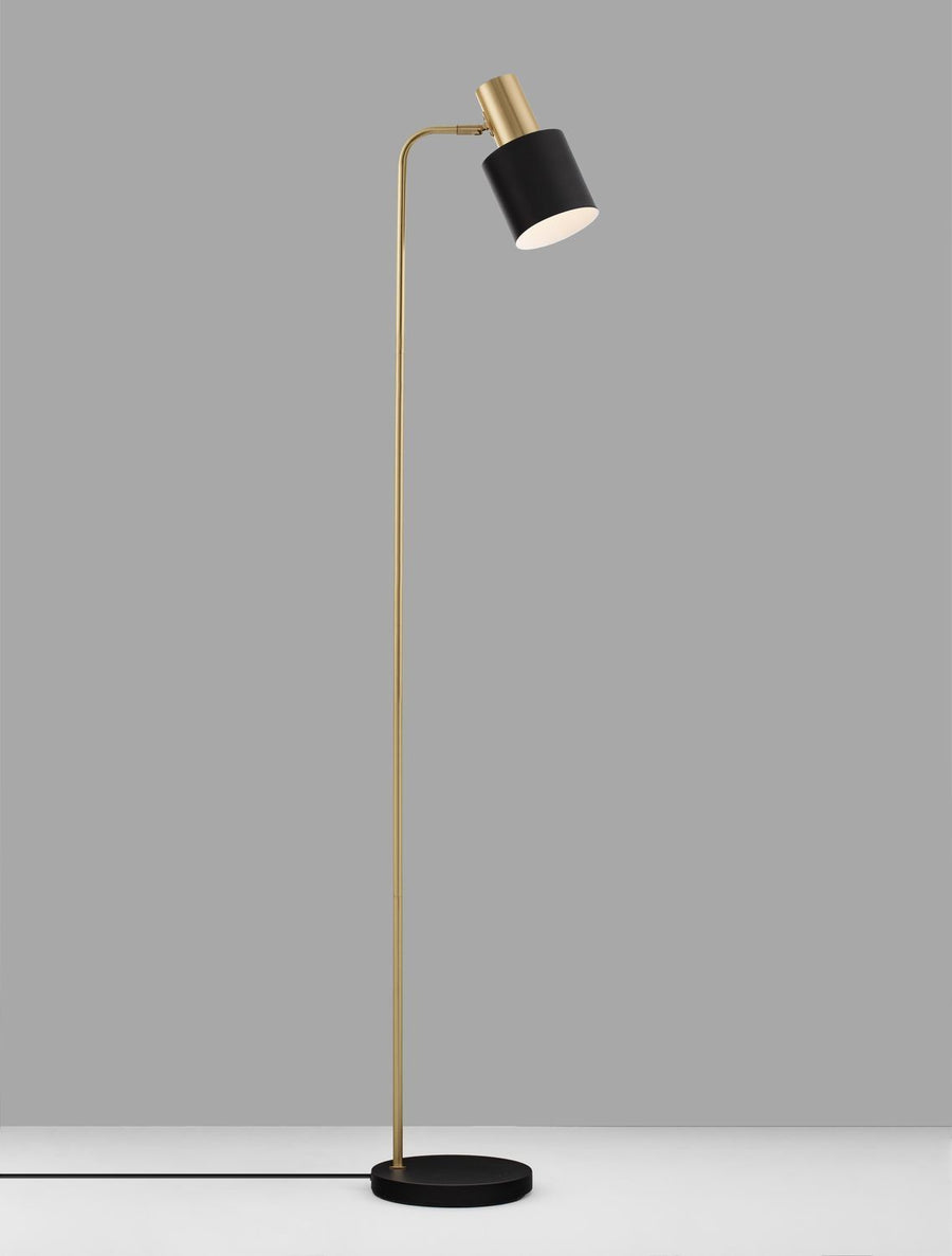 Lampadaire PAZ doré, H 153,5 cm