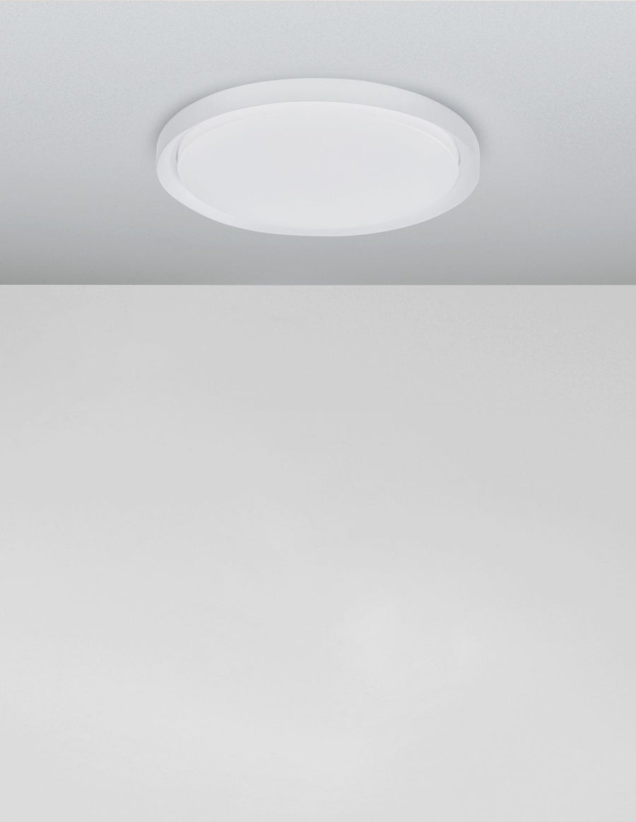 Plafonnier Troy blanc, Ø 46 cm