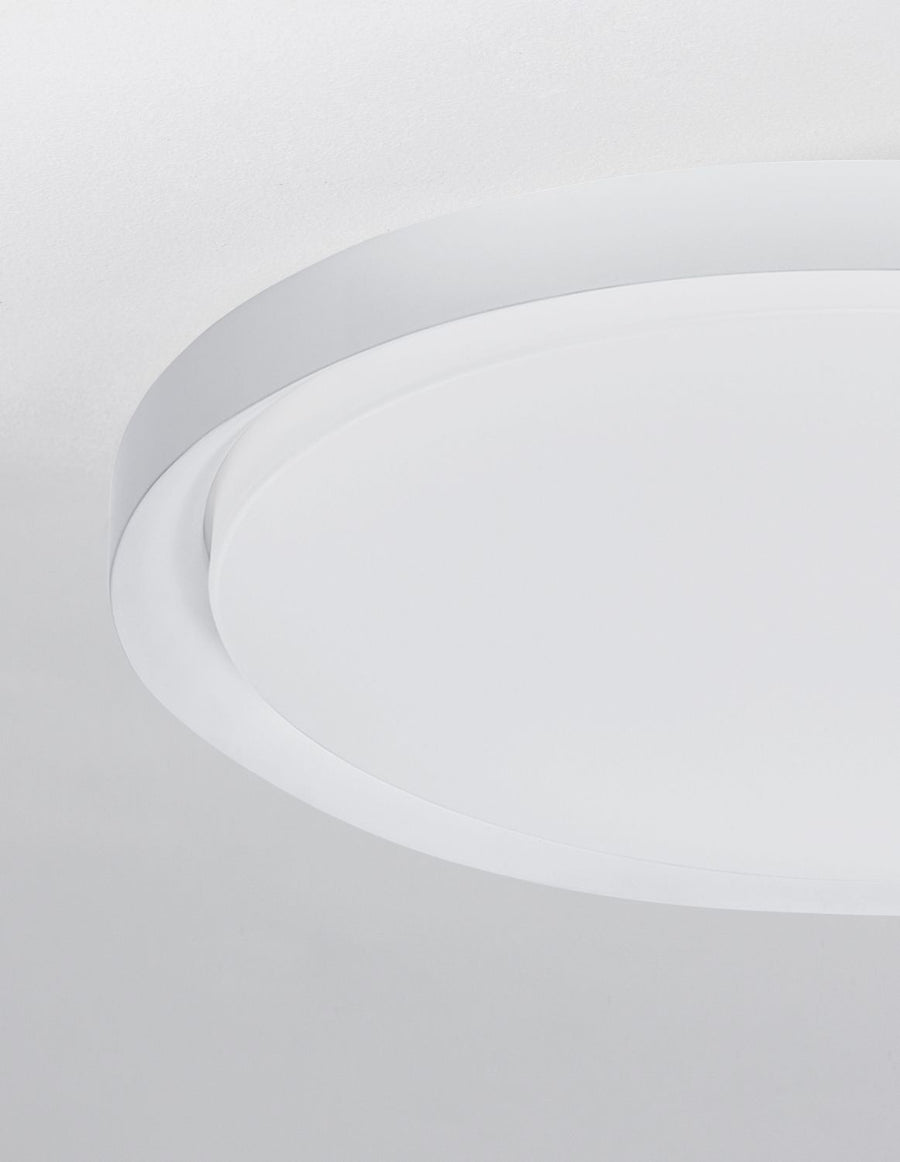 Plafonnier Troy blanc, Ø 46 cm
