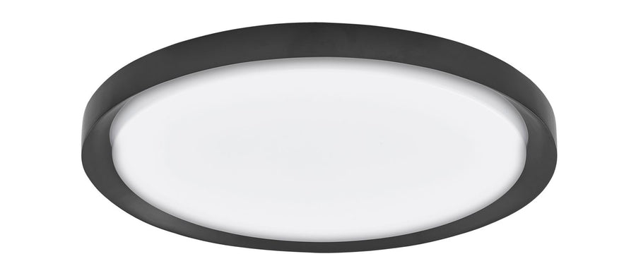 Plafonnier Troy noir, Ø 56 cm