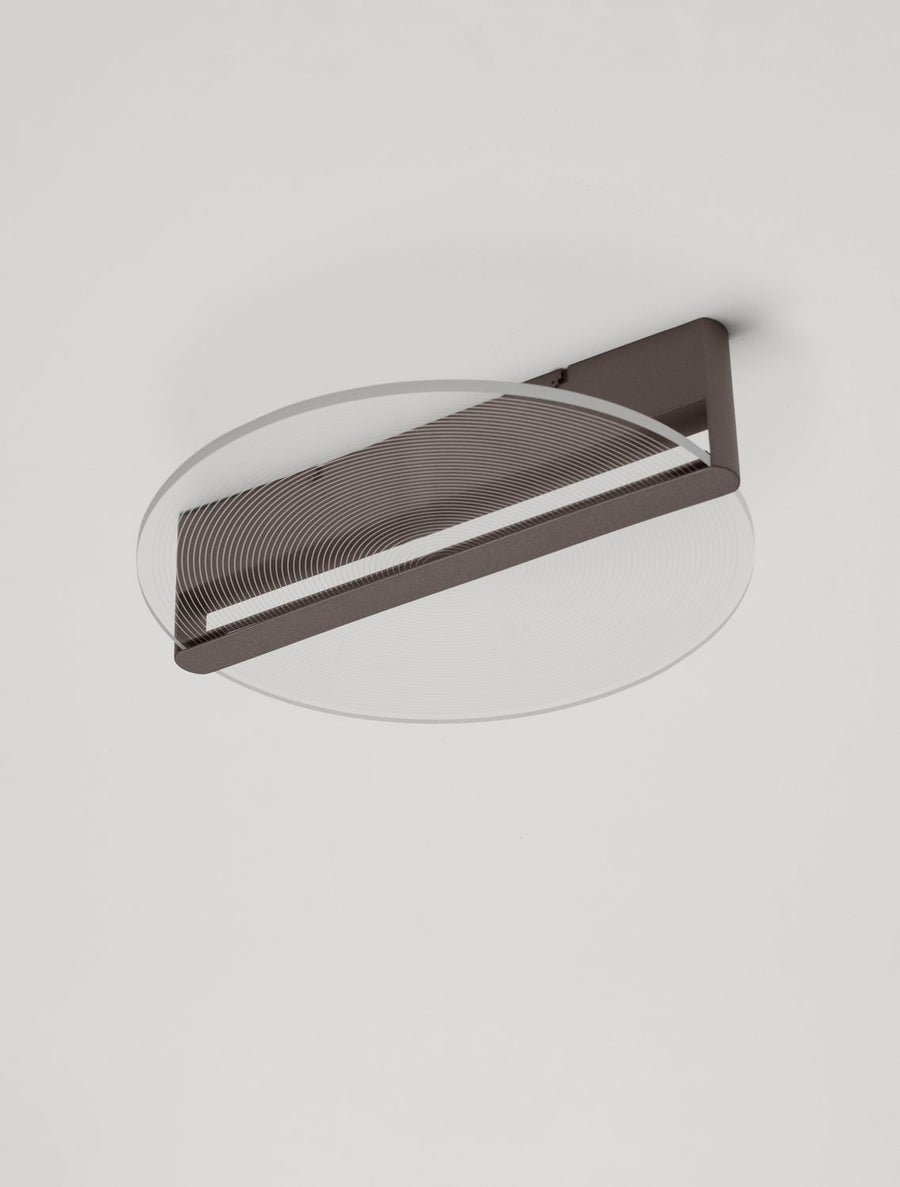 Plafonnier Noah marron, L 44,5 cm