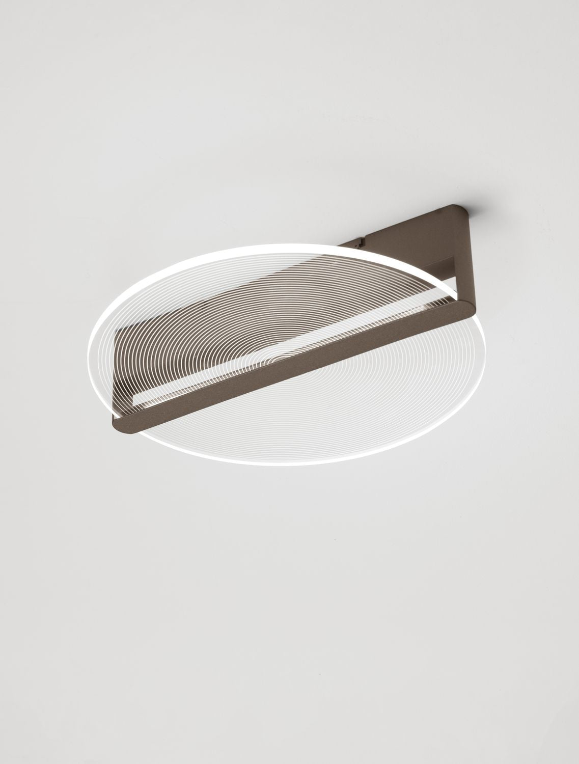 Plafonnier Noah marron, L 44,5 cm