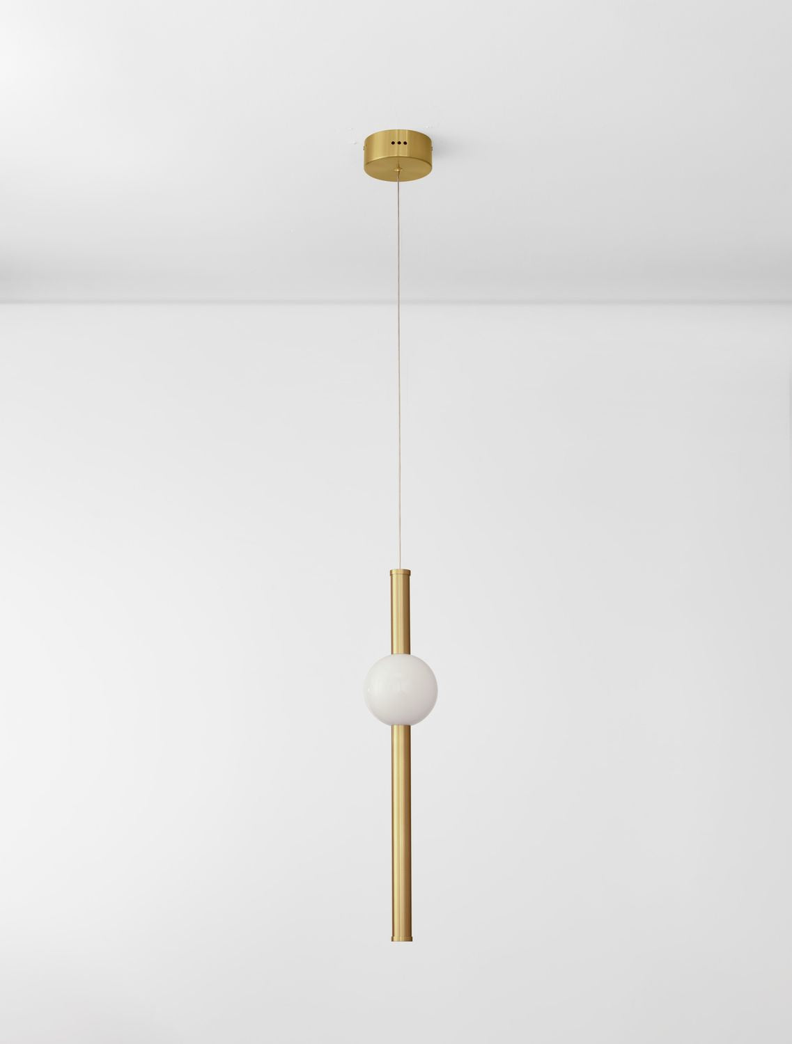 Suspension Neutron dorée, H 150 cm (9054451)