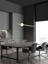Suspension Neutron dorée, H 150 cm (9054452)