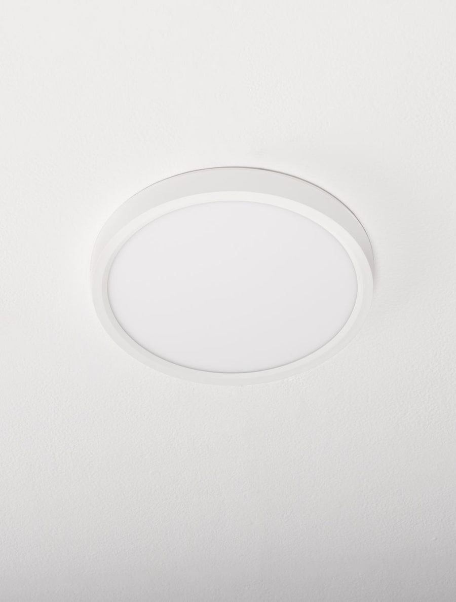 Plafonnier Dixie blanc, Ø 22 cm