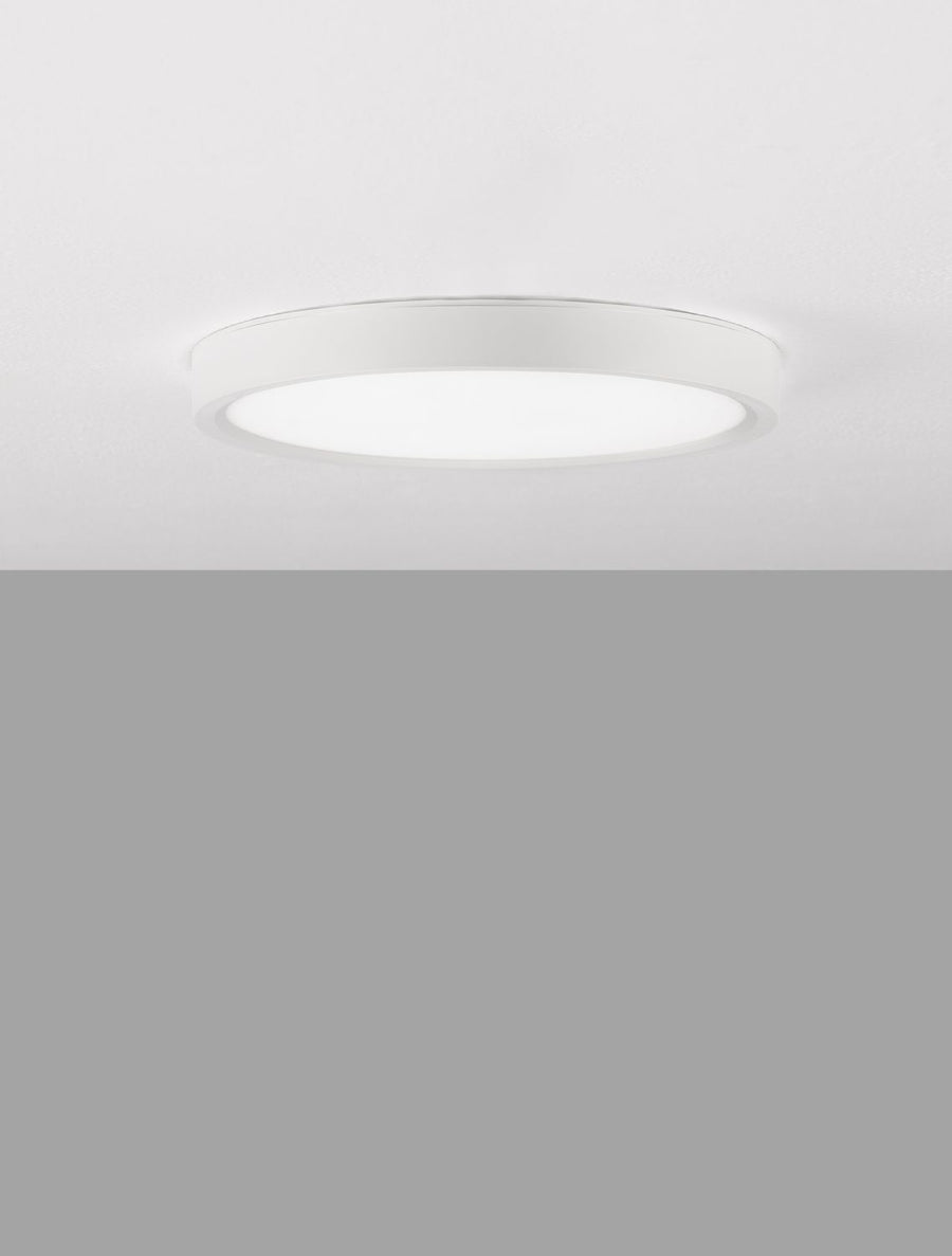Plafonnier Dixie blanc, Ø 22 cm