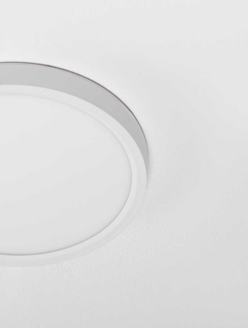Plafonnier Dixie blanc, Ø 30 cm
