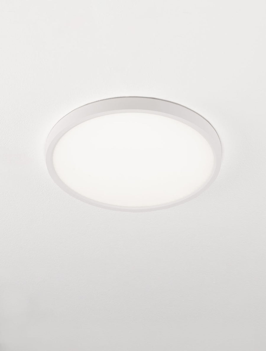 Plafonnier Dixie blanc, Ø 30 cm
