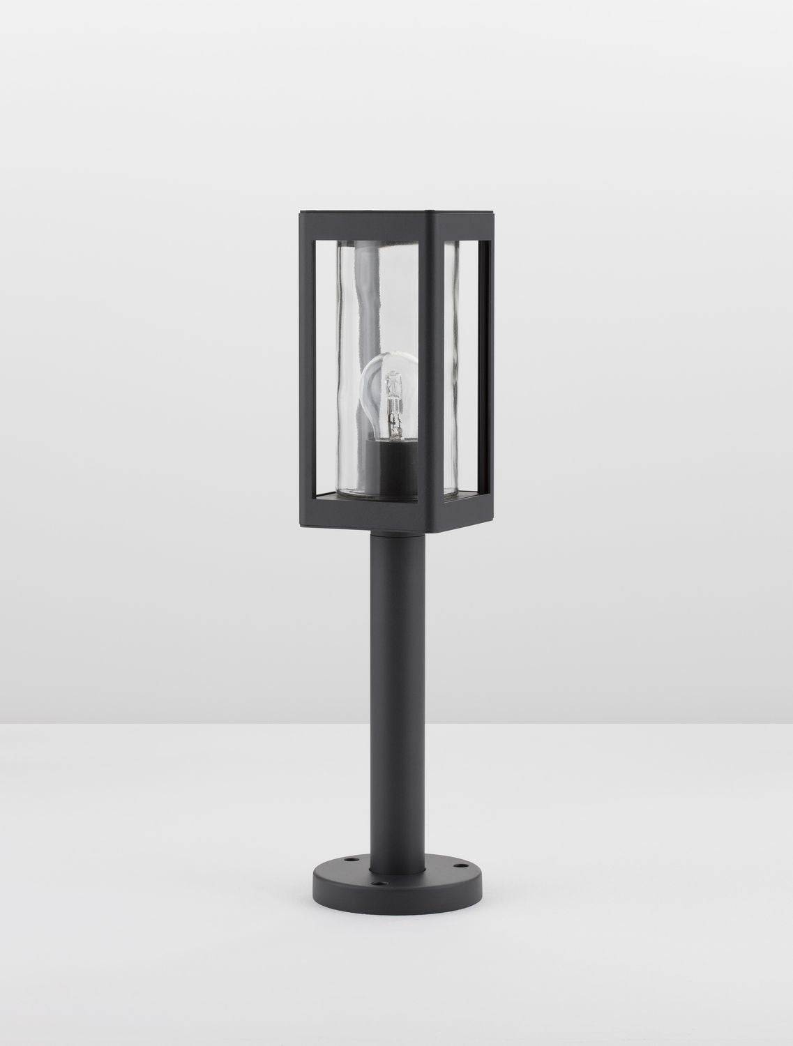 Borne extérieure Figo grise, verre