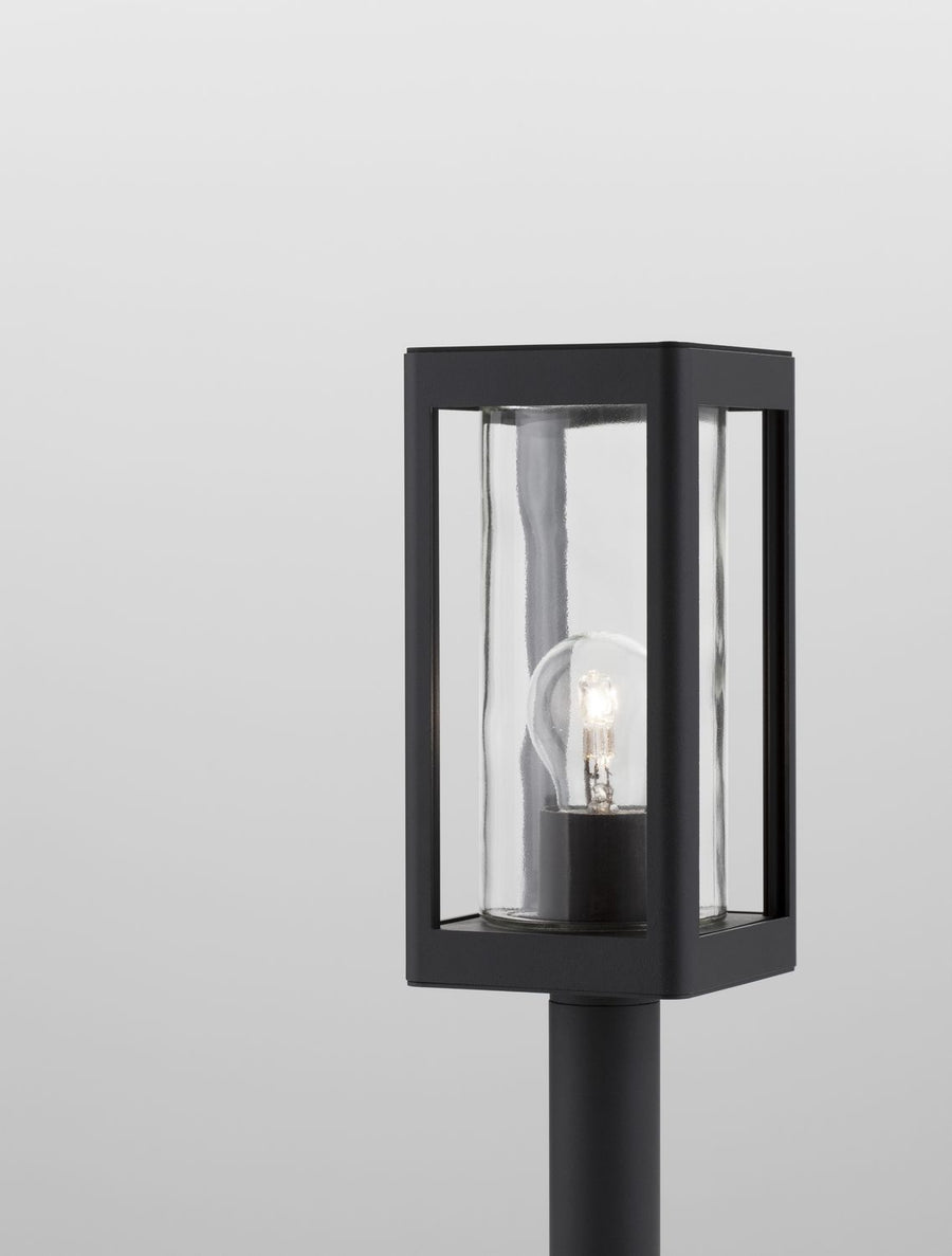 Borne extérieure Figo grise, verre