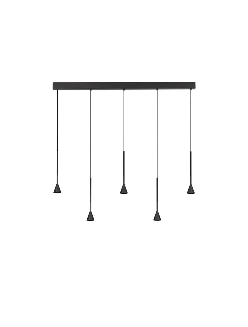 Suspension luminaire | Net Noire H 150 cm