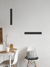 Applique murale Seline noire, L 60 cm